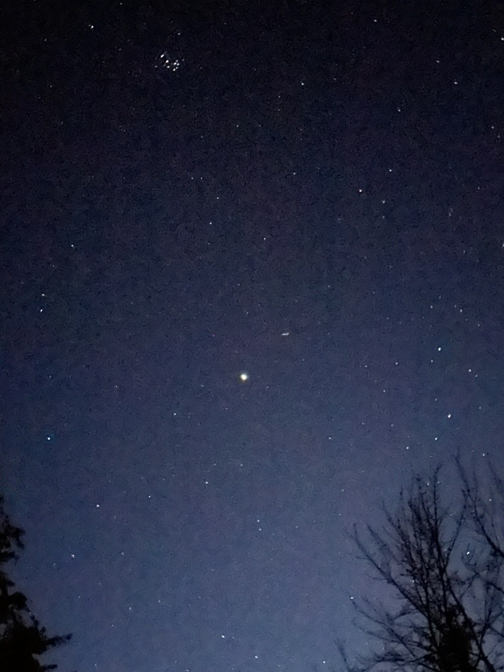 Clear skies revealing the brightest stars